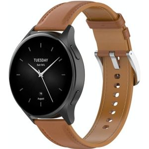 Voor Huawei Watch Buds/Xiaomi Watch S2 22 mm lederen horlogeband