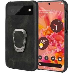 Voor Google Pixel 6 Ringhouder PU-telefooncase