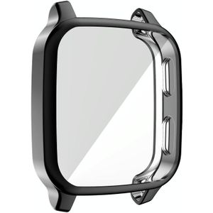 Voor Garmin Venu Sq Full Coverage TPU Galvaniserende Beschermhoes (Zwart)