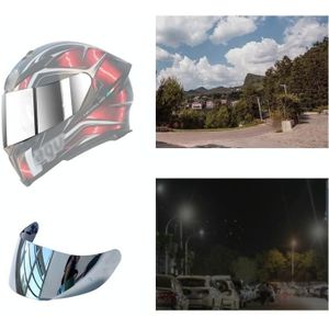 Motorfietshelm Visor Anti-UV Windscherm Lens voor AGV K1 / K3SV / K5 (gegalvaniseerd zilver)