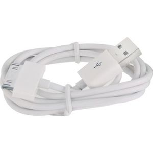 2 Meter iPad iPhone iPod USB oplaad Data Sync kabel oplader Wit