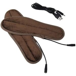 USB Electric Powered verwarmde inlegzolen houden voeten Warm Pad met USB-kabel  grootte: 43-44-yard(Brown)