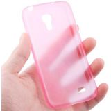 0 3 mm Ultra Thin Polycarbonaat Materialen PC Protection Shell voor Galaxy S IV mini / i9190 (Roze)