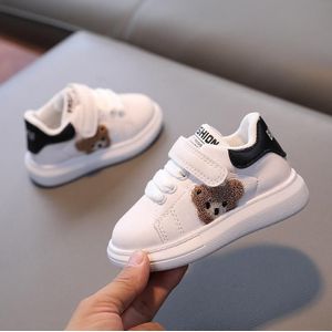 Kindersneakers Cartoon Panda Meisjes Jongens Vrijetijdsschoenen Loopschoenen  Maat: 30 (Zwart)