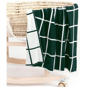 Gebreide Plaid baby deken (groen)