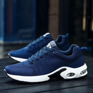 Trend mesh comfortabele en ademende sport hardloopschoenen voor heren (kleur: blauw maat: 44)