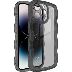 Voor iPhone 14 Pro Max IMAK UX-8-serie transparant schokbestendig TPU-telefoonhoesje (transparant zwart)