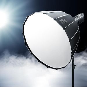 Triopo KP2-60 60 CM Speedlite Flash Deep Parabolic Softbox Bowens Mount Diffuser (Zwart)