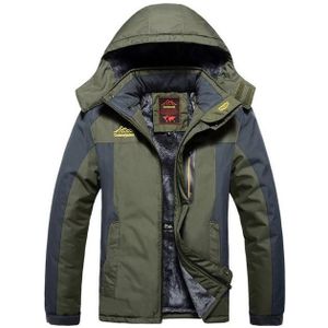 Winter Fleece militaire jassen mannen winddicht waterdichte outwear Parka Windbreaker Warme Jas  Maat:XXL (Army Green)