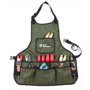 PENGGONG waterdichte canvas tuinieren schort tools tas elektricien tool organisator voor Toolkit (ArmyGreen)