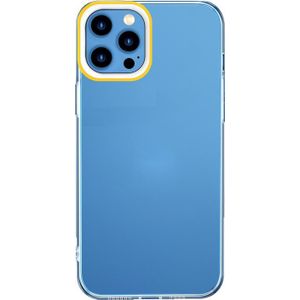 Transparante siliconencase voor iPhone 11 Pro (geel en wit)