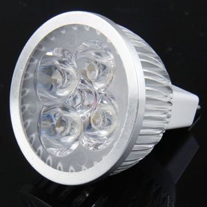 MR16 4W LED Spotlight gloeilamp  4 LED  energiebesparing  Warm wit licht  AC / DC 12V