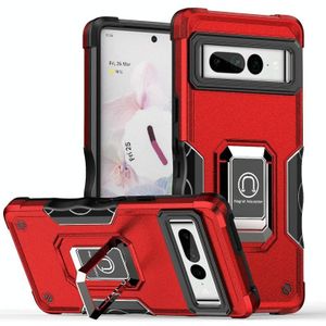 Voor Google Pixel 7 Pro 5G Ringhouder Non-Slip Armor Phone Case