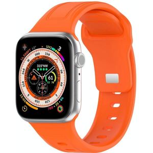 Voor Apple Watch Ultra 49 mm siliconen horlogeband met vierkante gesp