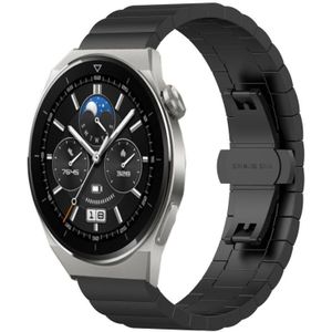 Voor Huawei Bekijk GT 3 Pro 46mm 22 mm 2mm een kraal vlinder Buckle Metal Steel Watch Band