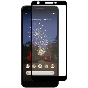 ENKAY Hat-Prins volledige lijm 0.26 mm 9H 2.5 D gehard glas film voor Google pixel 3a XL