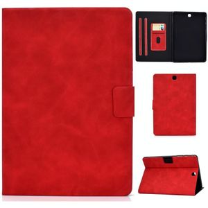 Voor Samsung Galaxy Tab A 9.7 T550/T555C Cowhide Texture Horizontale Flip Lederen case met Holder & Card Slots & Sleep / Wake-up Functie(Rood)