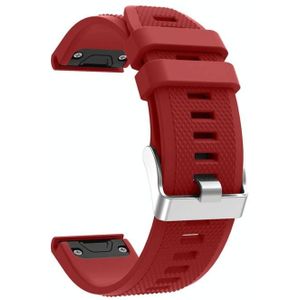 Voor Garmin Fenix 5 siliconen band(rood)