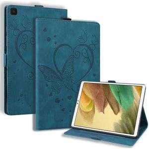 Voor Samsung Galaxy Tab A7 Lite T220 T225 Love Butterfly Pattern Horizontal Flip Lederen Case met Houder (Blauw)