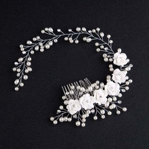 Vrouwen haar kam bruid Wedding Clip handgemaakte bloemen kralen decoratie dames haren haaraccessoires zoals