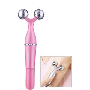 3 in 1 draagbare elektrische oog Massager dubbele kin gezicht lift Body nek massage roller anti rimpel 3D Facial massage machine (roze)