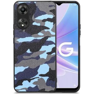 Voor OPPO A78 5G Retro Camouflage lederen achterkant telefoonhoesje