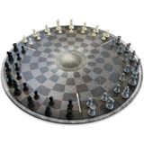 MikaMax Chess for Three - Schaakbord XL voor 3 Personen - Uniek en Origineel Bordspel - Traditioneel Schaken naar een Nieuw Niveau