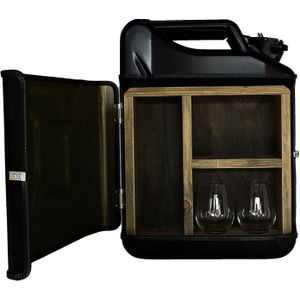 Jerrycan Bar Gin - Zwart - Leuk voor in de mancave - Uniek en Stijlvol - Perfect voor de ginliefhebbers - Exclusief drank