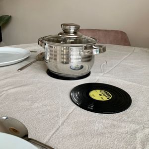 Trivet Vinyl Silicone - Voor de retro muziek liefhebber - Pannenonderzetter - Siliconen onderzetter pan