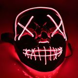 Purge LED Masker - 3 Lichtstanden - Verstelbare Hoofdband - carnaval masker - Halloween masker
