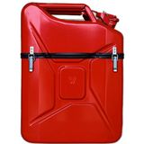 Jerrycan Giftbox 20L - Rood - Unieke Opbergdoos - Stoere Stalen Jerrycan - Multifunctioneel Cadeau - Originele Opberger