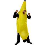 Bananenpak - Kostuum - Voor Volwassenen - One Size Fits All - Wasmachine Bestendig - Carnaval Pak - Banaan Kostuum
