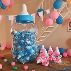 Mega baby fles blauw - Babyshower