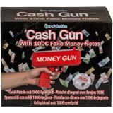 Money Gun - Geleverd met 100 Nepbiljetten van €100 - Party Gadget - Geld Pistool