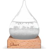 Stormglas - Small - 8 X 11 cm - Voorspelt Het Weer - Stormglas Druppel