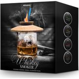 Whisky Smoker – Complete Set – 4-delig - Incl. 4 Aromas, Aansteker, Schoonmaakborstel en Gaas – Rookapparaat