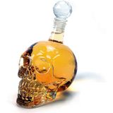 MikaMax Skull Bottle - Whiskey karaf - Decanteer Karaf - Schedel - Karaf - 1 Liter - Glas
