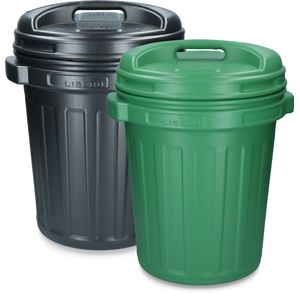 Voerton met draaisluiting 40 liter Black Groen