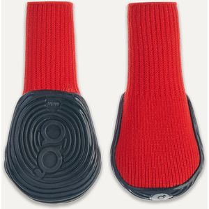 Gooeez Regular Dog Boots (2-pack) L Red/Black