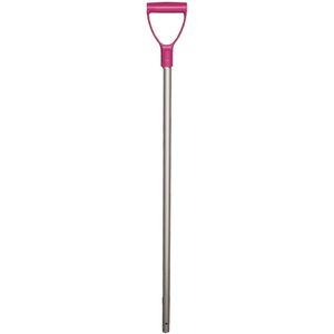Schop steel aluminium 28x105 cm Roze handvat