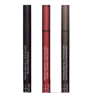 Be Creative Make Up Vloeibare Eyeliner Set BE Creative Make Up - Midnight Cherry Collection Vloeibare Eyeliner Set