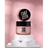 Clay And Glow - Roze Kleimasker - Gezichtsmasker - 130 Gram - Natuurlijke Ingrediënten