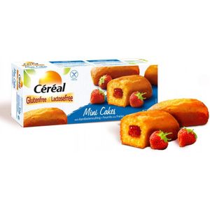 Cereal Mini Cakes Met Aardbeienvulling 210 gram