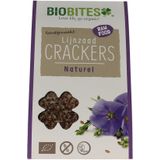 Biobites Lijnzaad Crackers Raw Natural 2st