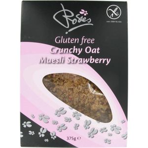 Rosies Crunchy Haver Muesli Aardbei 375 gram