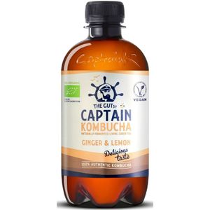 The GUTsy Captain Kombucha Ginger Lemon