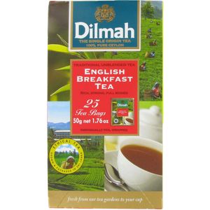Dilmah Thee English Breakfast 25 zakjes
