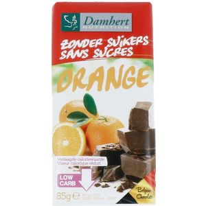 Damhert Zonder Suikers Chocoladetablet Puur Orange