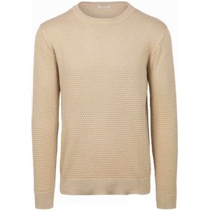 KnowledgeCotton Apparel Trui Bubble Knit Beige