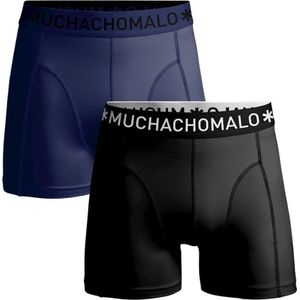 Muchachomao Boxershorts Microfiber 2-Pack Zwart Navy